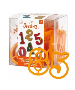 DECORA TAGLIAPASTA SET NUMERI EXTRA LARGE
