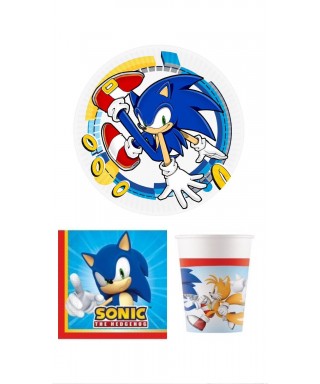 COORDINATO SONIC  PIATTI,BICCHIERI, TOVAGLIOLI E TOVAGLIA