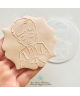 My Smeet Cutter Comunione Cresima Bimbo  In Preghiera Formine Biscotti Cookie Cutter D8,5cm