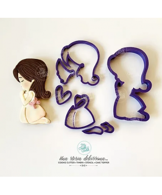 My Smeet Cutter Comunione Formine Biscotti Bimbo In Preghiera Scomponibile 11cm Cookie Cutter