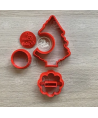 My Sweet Cutter  Albero Christmas Tree 3D Buon Natale Formine Biscotti Cookie Cutter