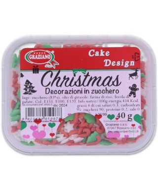 DECORAZIONI IN ZUCCHERO CHRISTMAS 40G