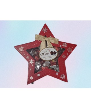 STELLA DI NATALE SUISSA 200 GR di PRALINE DI CIOCCOLATO AL LATTE