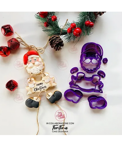 My Sweet Cutter  Natale Babbo Tino Natale Marionetta Burattino Cookie Cutter Formine Biscotti