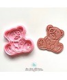 My Sweet Cutter  Orsetto Pezza Cuciture Peluche Orso Formine Biscotti Cookie Cutter 7cm