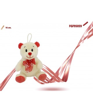 ORSETTO PELUCHE CON CUORE 15 cm