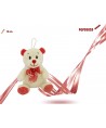 ORSETTO PELUCHE CON FIOCCO 16 cm