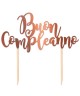 cake topper buon compleanno