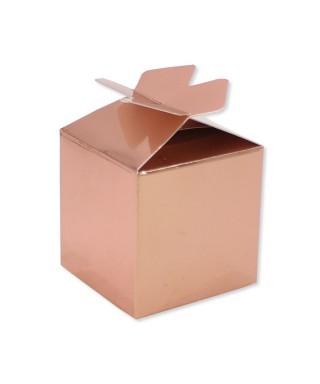 SCATOLINE CUBETTO FIOCCO ROSE GOLD