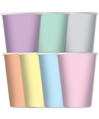 8 Bicchieri 200 cc Soft Rainbow