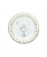8 Piatti Ø 18 cm Prima Comunione Gold Metal