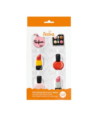 CF 6DECORAZIONI MAKE UP IN ZUCCHERO DECORA