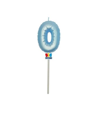 Candelina Balloon Rosa Perla 13 cm Numero