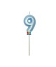 Candelina Balloon Rosa Perla 13 cm Numero