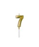 Candelina Prestige Oro Metal 9 cm