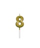 Candelina Prestige Oro Metal 9 cm