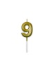 Candelina Prestige Oro Metal 9 cm