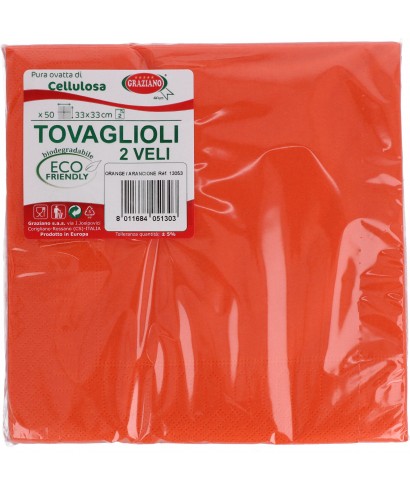 Tovaglioli colorati biodegradabili