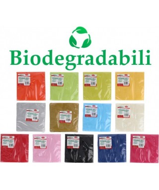 Tovaglioli colorati biodegradabili